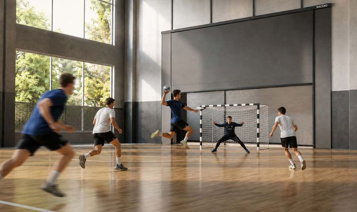 Palestra scolastica durante una lezione