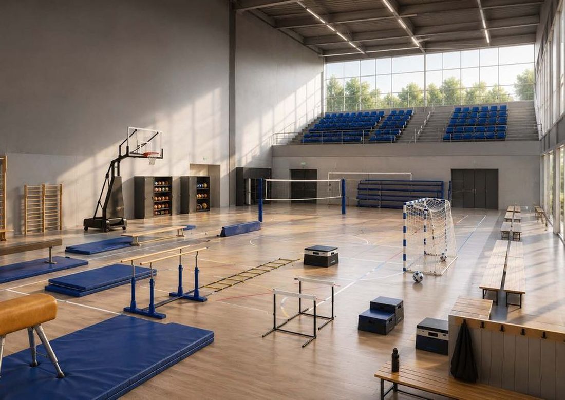 Palestra scolastica attrezzata
